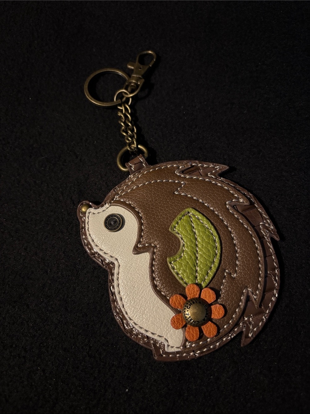 Hedgehog Chala Woodland Collection key fob and coin purse